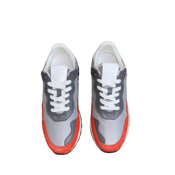 Dunhill Mens Waterproof Sneakers Gray/Red - Picture 1 of 10